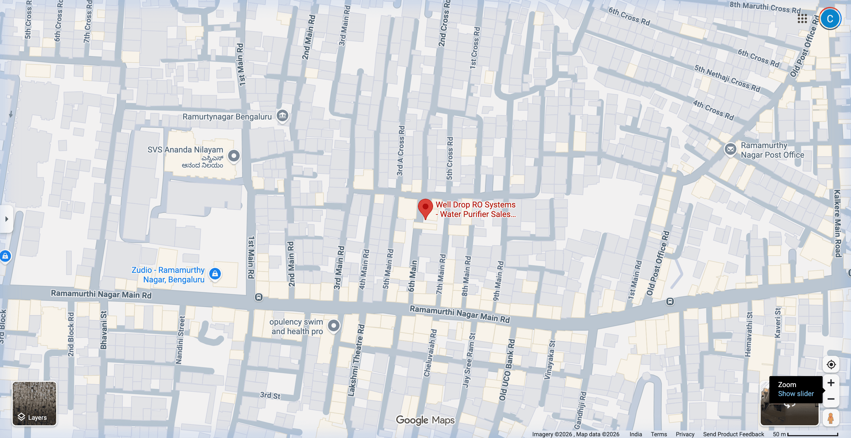 Well Drop RO Systems Location Map